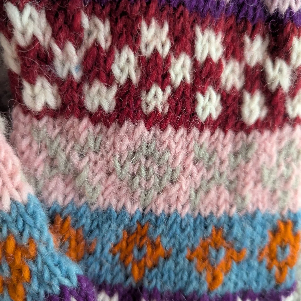 NWOT 100% Wool Handmade Socks Slippers Made In Nepal